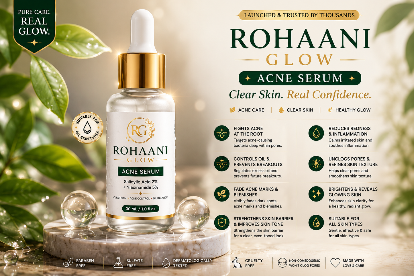 ✨ Rohaani Glow Advanced Acne Serum