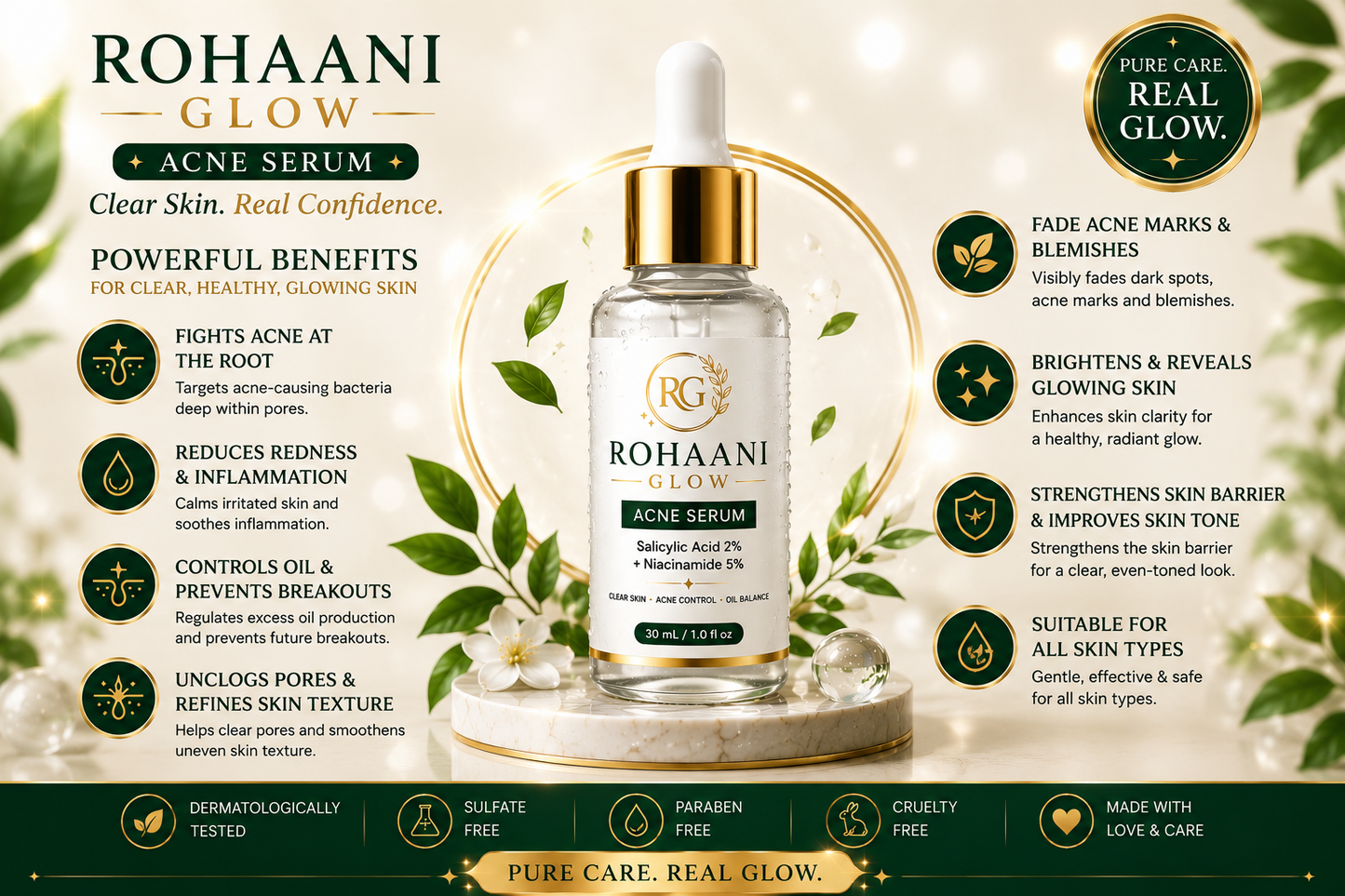 ✨ Rohaani Glow Advanced Acne Serum